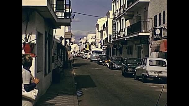 Andalusische stadsstraten — Stockvideo