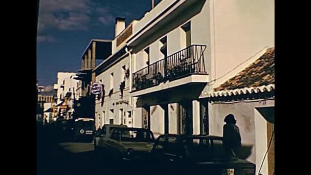 Andalusiska 1970-talets arkitektur — Stockvideo