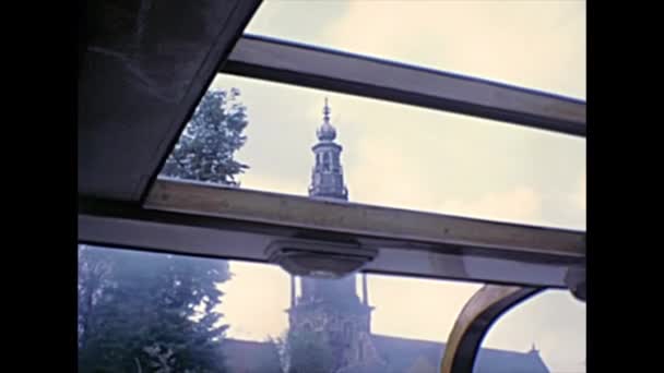 1970 Amsterdam monumentos — Vídeo de Stock