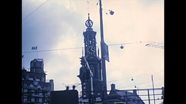 Amsterdam historisch gebouw — Stockvideo