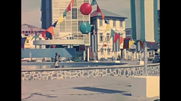 Vintage Lagos Strassenleben in Nigeria — Stockvideo