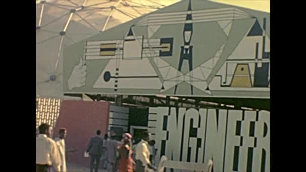 Soviet Union pavilion in NIGERIA — Stock Video
