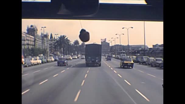 Barcelone archives rues de la ville — Video