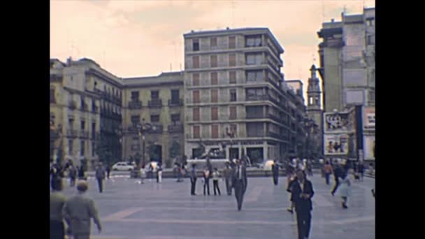 Plac Walencji Plaza de la Virgen — Wideo stockowe