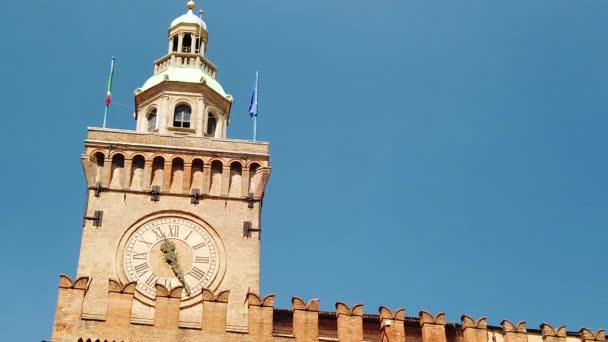 Torre del Reloj de Bolonia — Vídeos de Stock