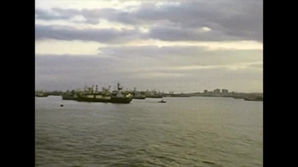 Boten van Port Said — Stockvideo