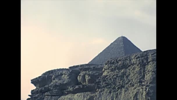 Velká sfinga z Giza archivace — Stock video