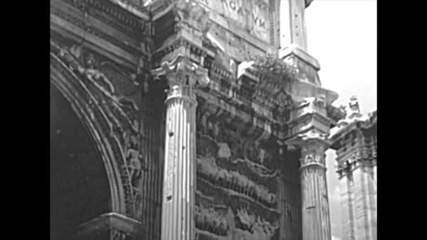 Archivo Settimio Severo arch in Rome — Vídeos de Stock