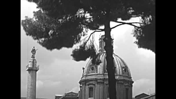 Roma'da arşiv Trajans Sütunu — Stok video