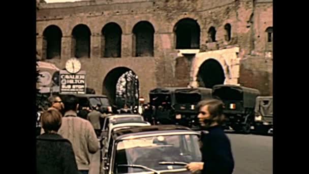 Archivering Porta Pinciana deur van Rome — Stockvideo