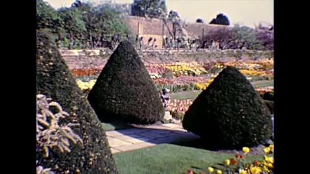 Archivering Hampton Court Palace Gardens — Stockvideo