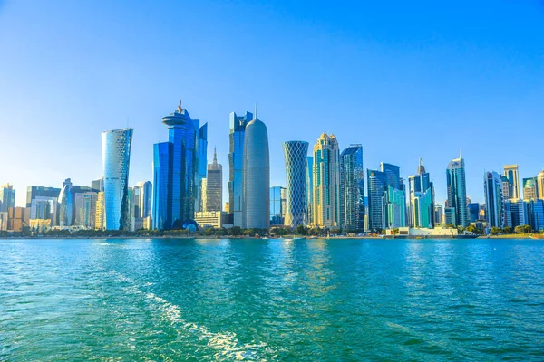 Doha West Bay rascacielos — Foto de Stock