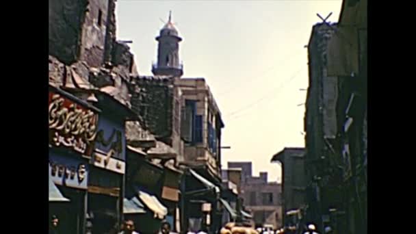 Archivo Khan Al-Khalili Bazaar souq — Vídeo de stock