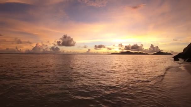 Seychelles La Digue panorama — Vídeo de stock