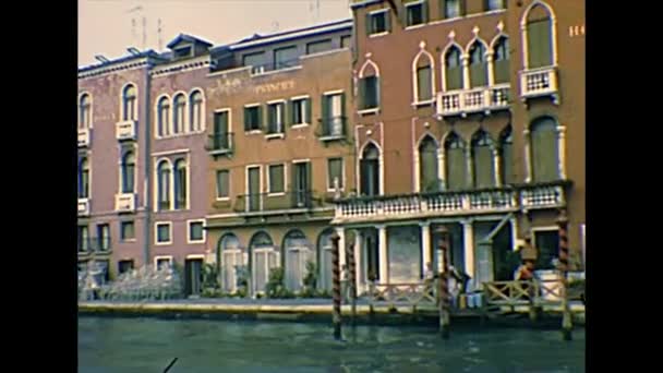 Archival Venice Scuola dei Morti palace — Stock Video
