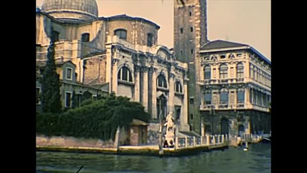 Архивная Венеция Сан-Геремия — стоковое видео