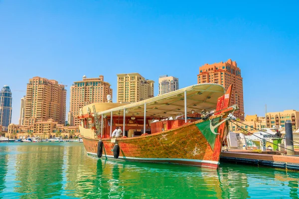 Barcos atracados en Porto Arabia — Foto de Stock