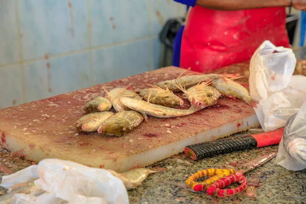 Pearly goatfish fish market — Stock Photo, Image