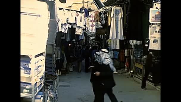 Kudüs Yahudi ve Müslüman erkekler — Stok video