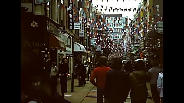 Ulica Archival Carnaby w Londynie — Wideo stockowe