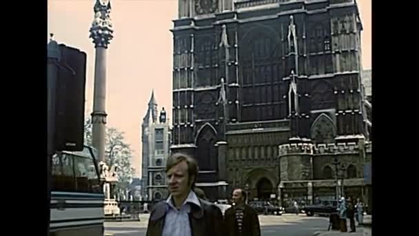 Archivní Westminsterské opatství v Londýně — Stock video