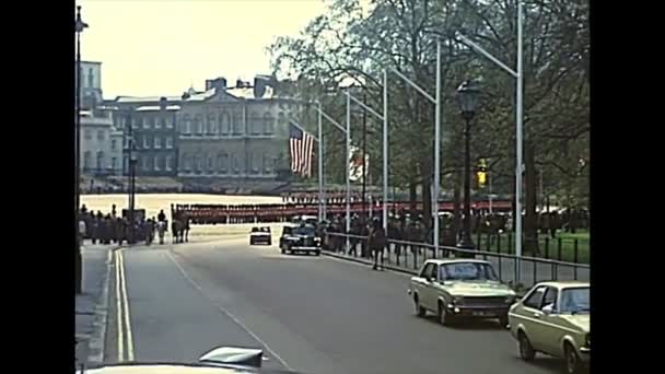 Archival Trooping the Colour in London — Stock Video