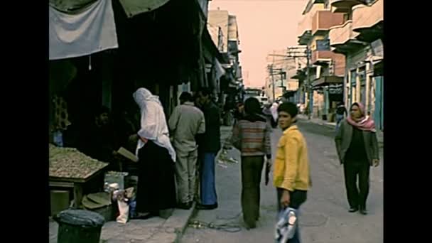 Archival arabskich sklepów w gazie — Wideo stockowe