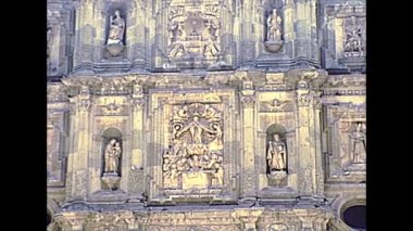 Meksika'da Arşiv Oaxaca Katedrali heykeller