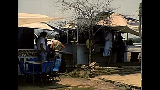 Arquivo Mexicano rua stands — Vídeo de Stock