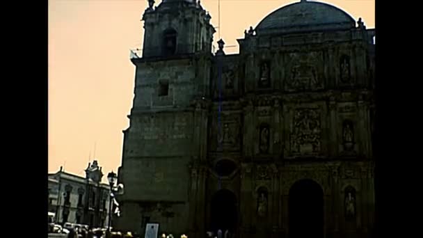 Arkivens katedral Oaxaca i Mexiko — Stockvideo
