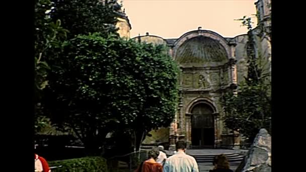 Archival Catedral de Cuernavaca in México — Vídeo de stock