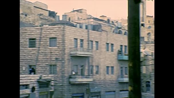 Archív városkép betlehemi — Stock videók