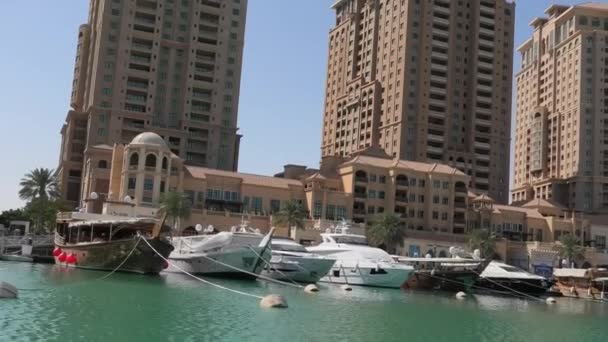 The Pearl-Qatar Doha — Stockvideo