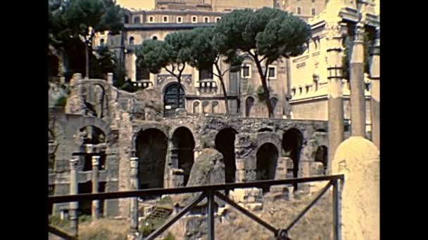 Romeins forum in Rome — Stockvideo