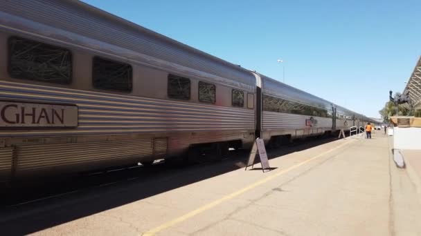 Alice Springs tågstation — Stockvideo