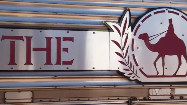 Το λογότυπο του τρένου Ghan — Αρχείο Βίντεο