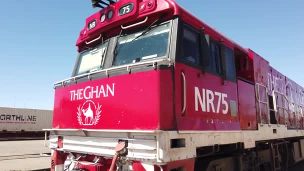 The Ghan engine — Stock Video