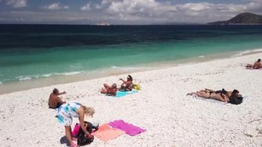 Covid-19 'daki Elba Adası Le Ghiaie Sahili