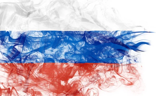 Smoke flag of Russia — Stock Photo, Image