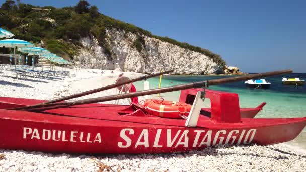 Bateau à rames de sauveteur — Video