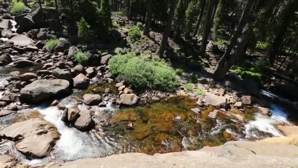 Yosemite Merced River von Nevada Fall — Stockvideo