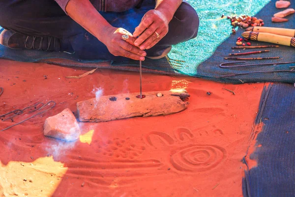 Australian Aboriginal local crafts — Stock Photo, Image