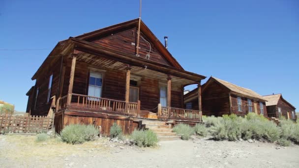 Seiler house in Bodie town — Stock Video