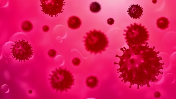 Coronavirus flerfärgad bakgrund — Stockvideo