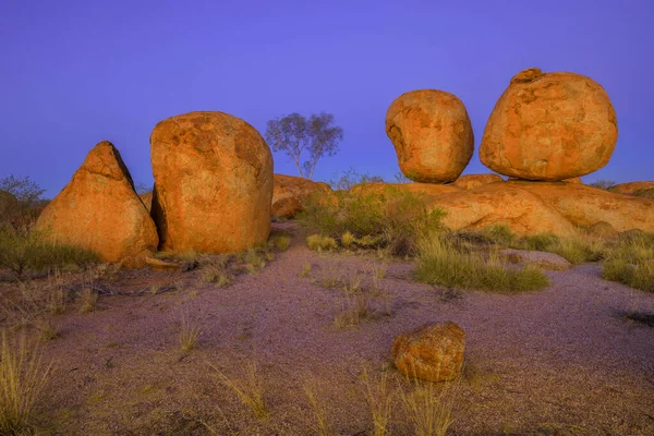 Devils Marbles night — Stock Photo, Image