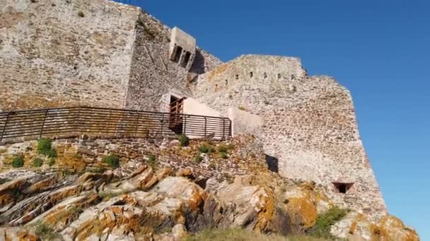 Volterraio Fortress on Castle Elba — Stock Video