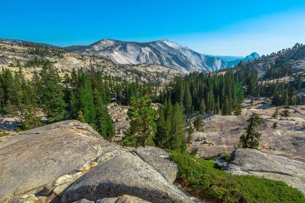 Olmsted Point lookout and Half Dome — Stock Photo, Image