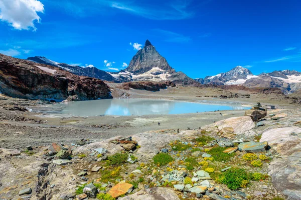 Matterhorn em Trockener Steg Zermatt — Fotografia de Stock