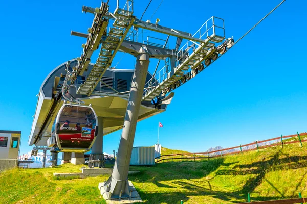 Stazione della funivia del ghiacciaio Aletsch — Foto Stock