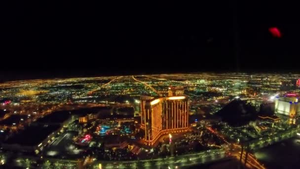 Las Vegas gece manzarası — Stok video